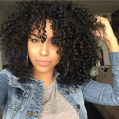 

Amazing Star Brazilian Curly Full Cap Wigs for Black Women Synthetic Hair Weave Cheap Price Synthetic Hair Fashion Full Cap Wigs