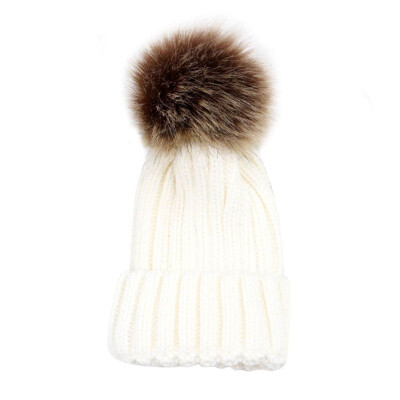 

2019 New Winter Warm Fashion Stylish Kids Mom Cotton Family Matching Outfit Knitting Beanies Hats Knitted Wool Cap