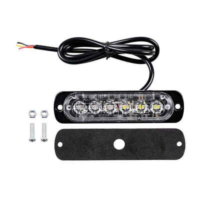 

DC12 24V Side Strobe Marker Lights Car Truck 6LED Flashing Emergency Hazard Warning Lamp