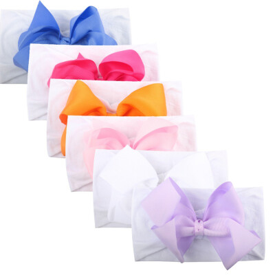 

6Pcs Infant Baby Girl Bowknot Headband Hairband Headwear Decor Gift Bow Headdress Toddler Hair Band Styling Tools Accessories