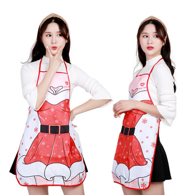 

Toponeto Christmas Personality Apron Bar Restaurant Waiter Christmas Decoration Apron