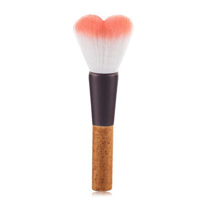 

Single Foundation Brush Nylon Bristles Wooden Handle Loose Powder Brush Blush Brush Cosmetic Brush