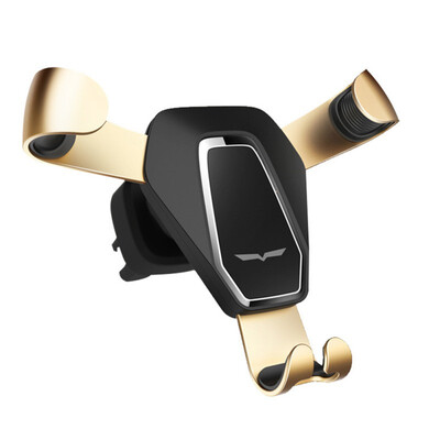 

Car Shockproof Square Scraping Mobile Phone Gravity BracketMetal Outlet Gravity Induction Car Phone Bracket