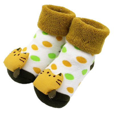 

Baby Cartoon Socksborn Baby Girls Boys Anti-Slip Socks Slipper Shoes Winter Socks