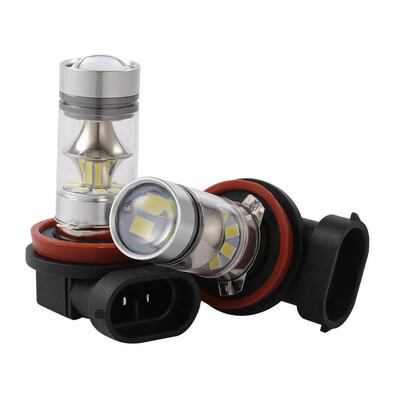 

2pcs H8 H11 100W 20LED Led Headlight Bulbs 1800LM 6000K Car Fog Headlight Lamp Plug&Play