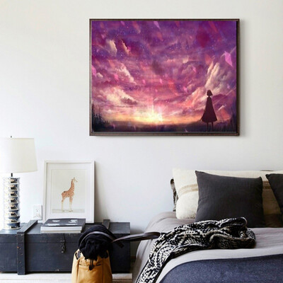 

DIY Diamond Painting Scenery Theme Embroidery Rhinestone Cross Stitch Mosaic Painting Craft Home Decoration Office Decor
