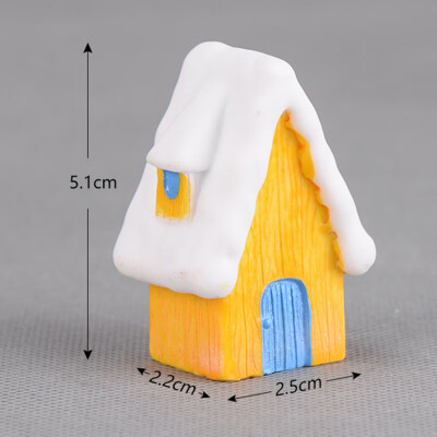 

Snow House Christmas Decoration New Christmas House Candy Color Unique Resin Craft Kid Toys Gift Ornament New Year Gift