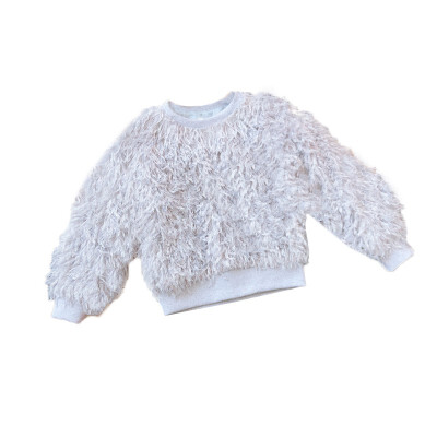 

Fashion Baby Girl Sweatshirts Children Clothing Autumn Long Sleeve Feather Velvet Top Baby Girl Sweatshirts 0-5T