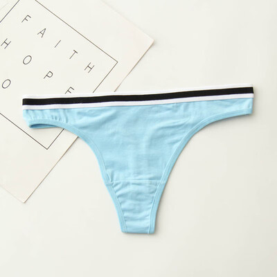

Patchwork Ladies Cotton Thongs -XXL Low Waist Panties Underwear Women Super Soft G-string
