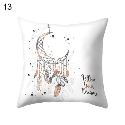 

Feather Moon Dreamcatcher Pillow Case Cushion Cover Sofa Bed Car Hotel Decor