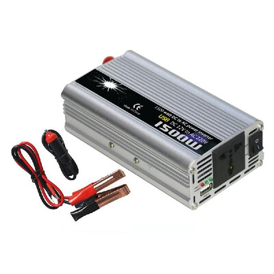 

Power Inverter Vehicle Power Converter Universal Modified Sine Wave 1500W DC 12V to 220V AC