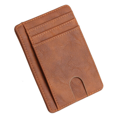 

Gobestart New Mens Leather Wallet Thin Credit Card Holder ID Case Purse Bag