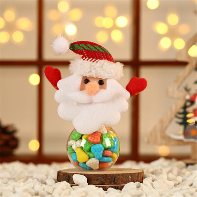 

Tailored Cute Christmas Candy Storage Can Decorate Home Gift Cookies Food Storage Jar