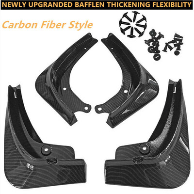 

Carbon Fiber Car Mud Flaps Splash Guard Fender Cover Fits For Tesla Model 3 2019