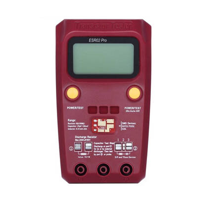 

Digital Transistor SMD Components Tester Diode Triode Capacitance Inductance Multimeter ESR Meter