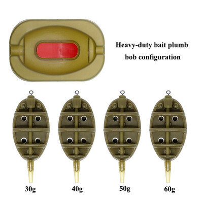 

Carp Fishing Inline Method Feeder 4 Feeders 15202535g 30405060g Dropshipping