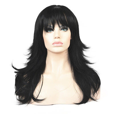 

StrongBeauty Synthetic Wigs Womens Long Alice Turned Black  Full Hair Wig COLOUR CHOICES