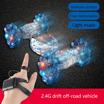 

〖Follure〗Xmas Stunt RC Car Gesture Sensing Twisting VehicleDrift Car Driving Toy Gifts