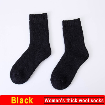 

1 Pair Women Thicken Thermal Wool Cashmere Warm Casual Socks Winter Crew Socks