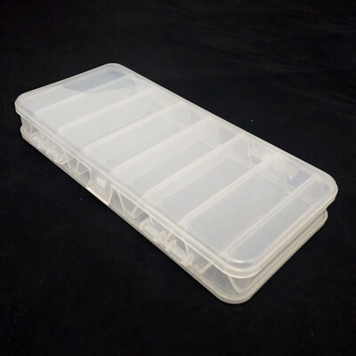 

Fishing Tackle Box Double Sided Transparent Portable Plastic Organization Case Box For Artificial Baits Lure