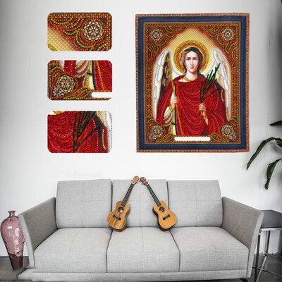 

Gobestart Special Shaped Diamond Painting DIY 5D Partial Drill Cross Stitch Kits Crystal R