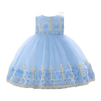 

Baby Girls Party Dress 2019 Elegant Girl Evening Dress For Wedding Birthday Kids Dresses For 0-2T