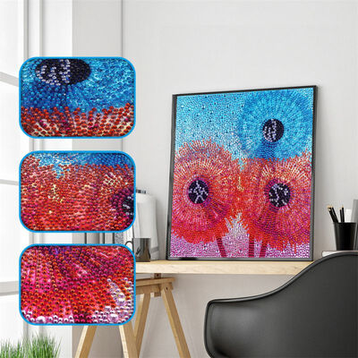 

30x30cm Colorful Cute Dog Pattern Crystal Rhinestone Picture Arts 5D Diamond Painting DIY Partial Drill Cross Stitch Kits