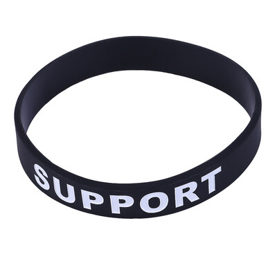 

Black Letter Print Game Sport Bracelet Unisex Pair Leisure Sports Hand Ring