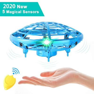 

Mini Drone UFO Hand Operated RC Helicopter Quadrocopter Drone Infrared Induction Aircraft Flying Ball Toys For Kids