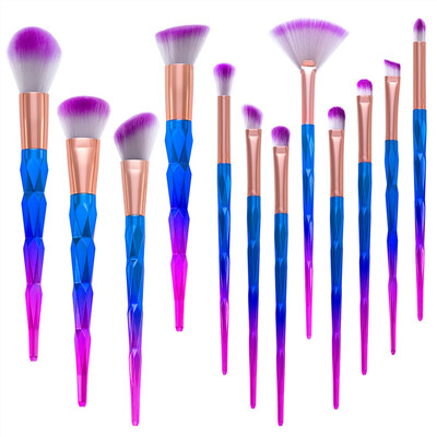 

POMER 12PCS Makeup Brushes Set Foundation Eyebrow Eyeliner Blush Cosmetic Concealer Unicorn Brush