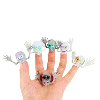 

YIWULA6PCSet New Exotic Finger Puppets Plastic Ghost Finger Toys Mini Kids Toy