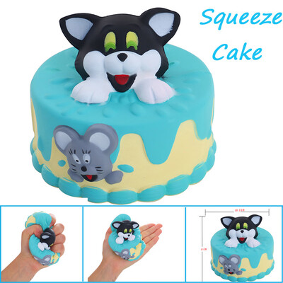 

Siaonvr Cute Whale Cat Cake Decor Slow Rising Kid Squeeze Relieve Anxiet Gift Toys