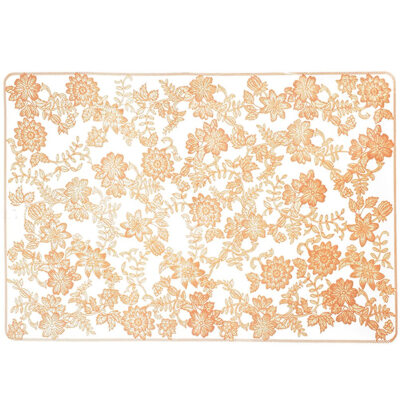 

Transparent Lace Flower Pp Placemat Fashion Pvc Square Dining Table Placemats Coasters Home Party Decor Waterproof Table Cloth Pad