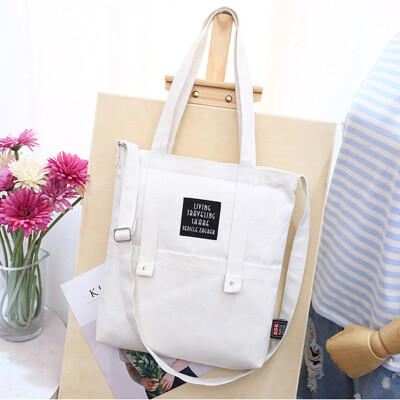 

Fashion Simple Versatile Canvas Shoulder Tote Handbags Letter Embroidery Casual Crossbody Bags for women 2019 bolsa feminina