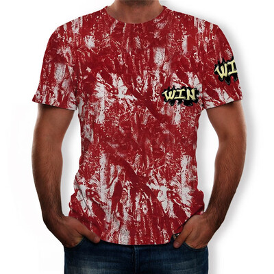 

Toponeto Halloween Men Horror 3D Print O-Neck Short Sleeve T Shirt Tops Blouses