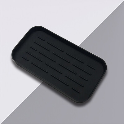 

Gobestart Bar Silicone Outflow Pad Drying Mat Dish Kitchen Thick Counter Deep Grooves Dry