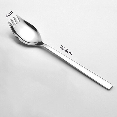 

Stainless Steel Tableware Home Kitchen Stainless Steel Salad Fork Spoon 2084cm