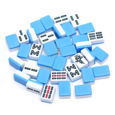 

24mm Portable Mini Mahjong Set Travel Traditional Chinese Game Indoor Entertainment Accessories