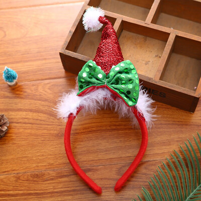 

Tailored Christmas Headband Christmas Party Decoration Double Hair Band Buckle Hair Band