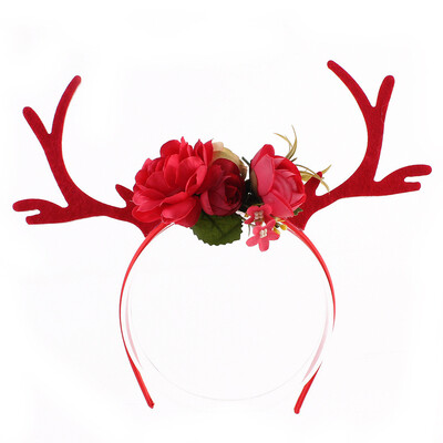 

Toponeto Christmas Cute Headband Santa Xmas Party Decor Double Hair Band Clasp Head Hoop