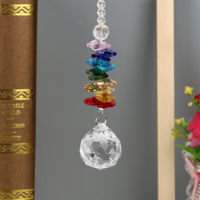 

Toponeto 1PC DIY Bohemian Clear Crystal Ball Prisms Pendant Hanging Wedding Decor Gift