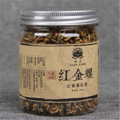 

C-HC048 Yunnan Fengqing Dianhong tea gold screw Biluochun bud Black tea red pimple tea 65g Green food