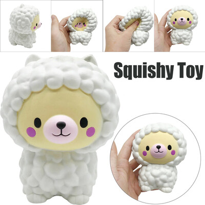 

YIWULASqueeze White Sheep Slow Rising Decompression Toys Easter Gift Phone Strap