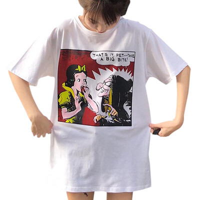 

T Shirt Women 2019 New Printing Summer Personality shirt Short-sleeved Womens T-shirt Loose Korean tshirt