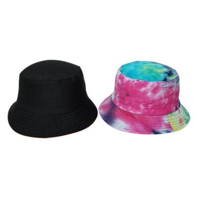 

2019 Bucket Hat Women Summer Fashion Concsie Casual Colorful Cap Double Wear Sunscreen Travel Bucket Hat casquette gorras