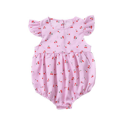 

Newborn Baby Girl Clothes Floral Ruffles Sleeve Bodysuit Outfit Infant Girl Playsuit Sunsuit Baby Clothes 0-24M