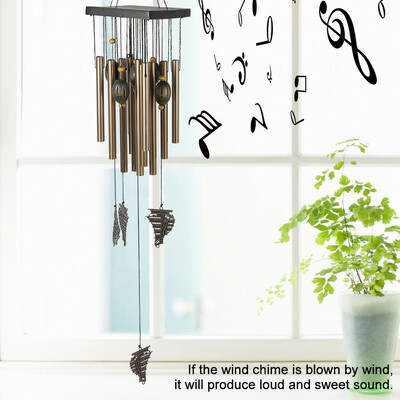 

Bronze wind chimes-metal-big butterfly 12 tube G-939-diameter 95 cm height 60 cm tube length 13 cm