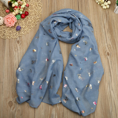 

Gobestart Lady Butterfly Print Long Wrap Womens Shawl Pashmina Stole Scarf Scarves