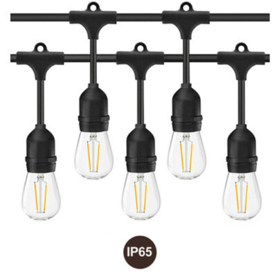 

〖Follure〗Waterproof LED Outdoor String Lights Hanging 2W Vintage Edison Bulbs