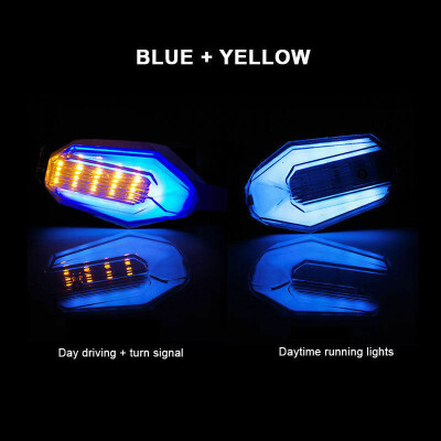 

4Pcs 30LED Motorcycle Amber Turn Signal Indicator Lights Blue DRL Red Brake Lamp